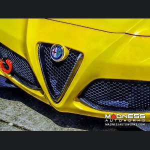 Alfa Romeo 4C Carbon Fiber Front Bumper Center Grille Frame 